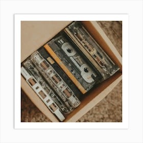 Cassette Tapes In A Box Art Print