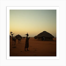 Sahara Desert - Desert Stock Videos & Royalty-Free Footage Art Print