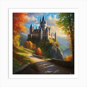 Hogwarts Castle 14 Art Print
