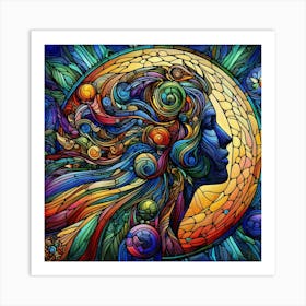 Kaleidoscope Woman Art Print