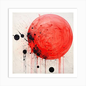 Red Bubble Art Print