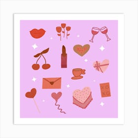 Galentine Art Print