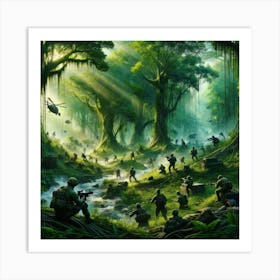 Jungle Warfare 1 Art Print