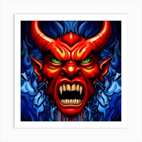 Devil Head 6 Art Print