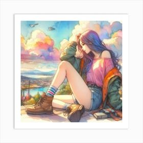 Anime Girl 10 Art Print