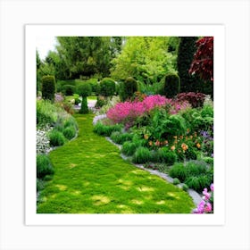 Garden Path 1 Art Print