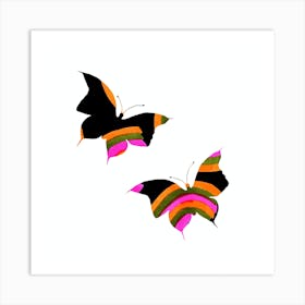 Butterflies Rainbow2 Art Print