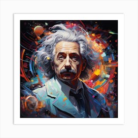 Albert Einstein 10 Art Print