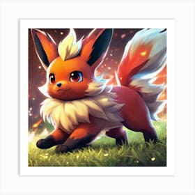 Pokemon Eevee 17 Art Print