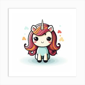 Cute Unicorn 275 Art Print