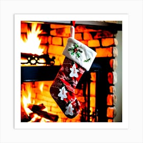 Christmas Stocking Art Print