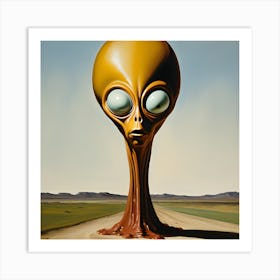 Alien Head Art Print