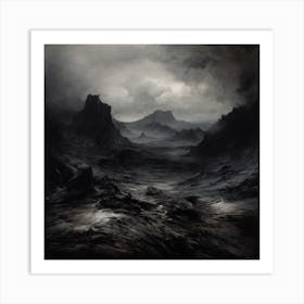 Phantam Black Vast Nothingness Art Print