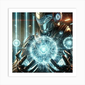 Cascade Sovereignty Scifi Crystal Defenders Deflect Force Fields Art Print