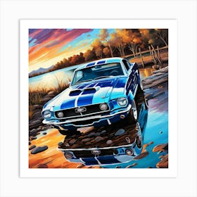 Ford Mustang 9 Art Print