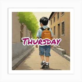 Thursday Art Print