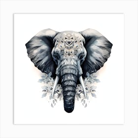 Elephant Series Artjuice By Csaba Fikker 008 1 Art Print