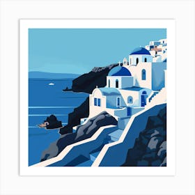 Oia Island Greece 2 Art Print