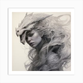 Dragon Head Art Print