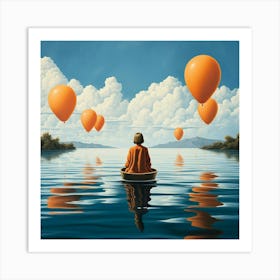 'Floating' Art Print