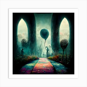 Finding peace in here Art Print