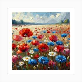 Poppies Field Art Print