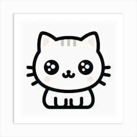 Kawaii Cat 1 Art Print