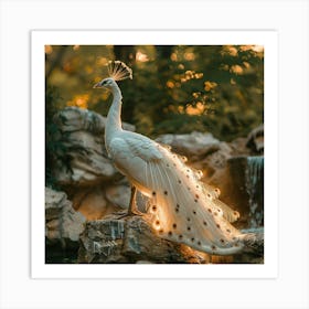 Peacock In The Park Art Print