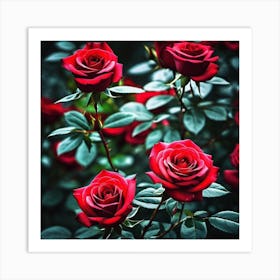 Red Roses 10 Art Print