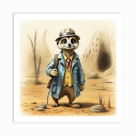 Meerkat 27 Art Print