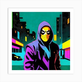 Hooded Man 1 Art Print