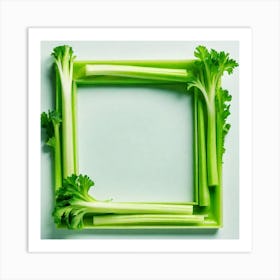 Celery Frame 3 Art Print