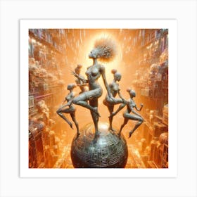 'Cosmic Dancers' Art Print