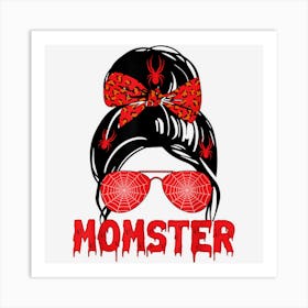 Halloween Momster Monster Spider Art Print