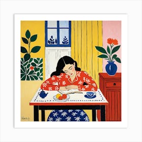 Woman Reading 8 Art Print