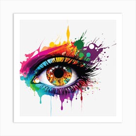 Colorful Eye Art Print