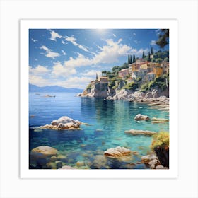 Secluded Haven of Brushwork Art Print