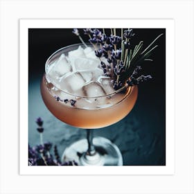 Lavender Cocktail Art Print