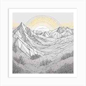 Mountain Landscape 4 Art Print