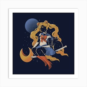 Cosmic Sailor - Cute Geek Anime Gift Art Print