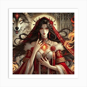 Priestess Kaida Portrait Art Print