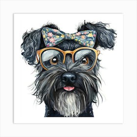 Schnauzer 41 Art Print