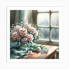 Lilacs In Vase Art Print