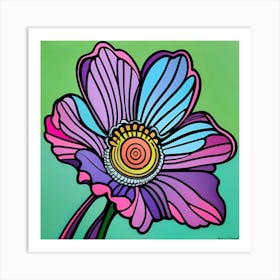 Psychedelic Flower 1 Art Print