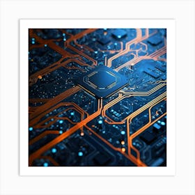 Circuit Board 1 Art Print