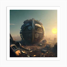 Futuristic City 8 Art Print