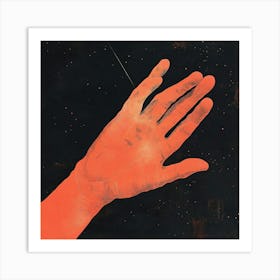 Hand In Space Art Print