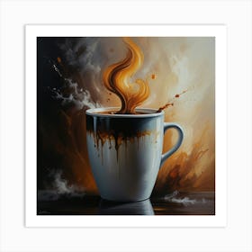 Coffee Pouring Art Print