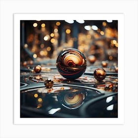 Abstract Spheres 2 Art Print