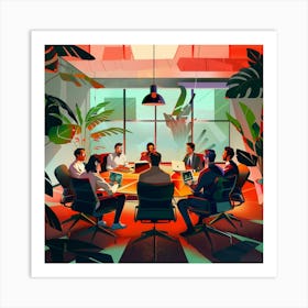 Meeting Room Art Print